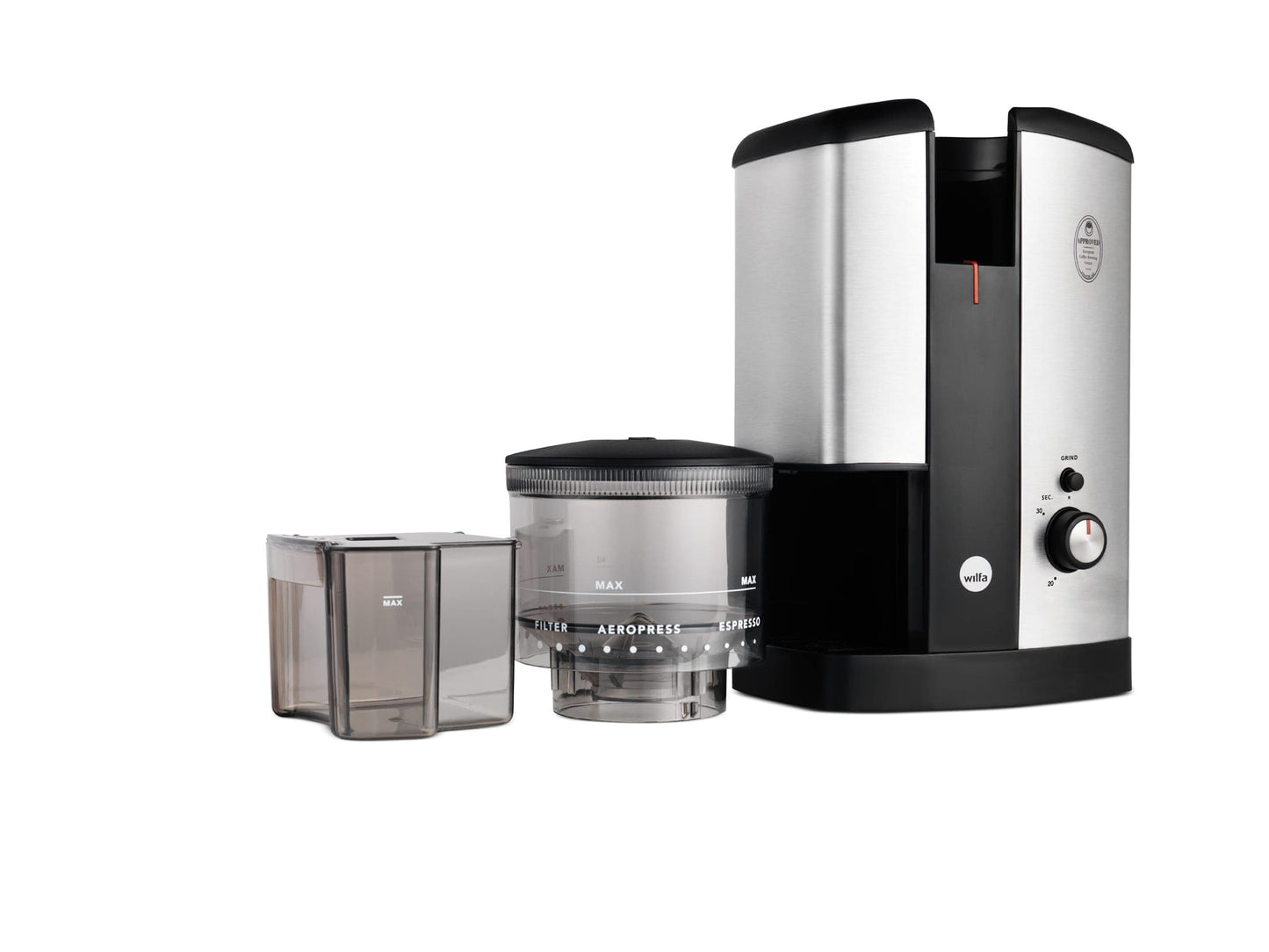 Wilfa Wilfa Svart Coffee Grinder (Silver) + Hario Drip Kettle Air