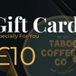 Taboo Coffee Co E-Gift Card £10: A digital gift card from Taboo Coffee Co, perfect for coffee enthusiasts. Use it to explore their delightful coffee blends and accessories. The e-gift card offers flexibility and convenience for recipients to choose their favourite items