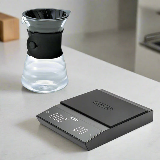 Hario V60 Drip Decanter and Felicita Incline Scale Bundle