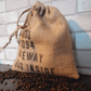 a hessian coffee sack gift bag