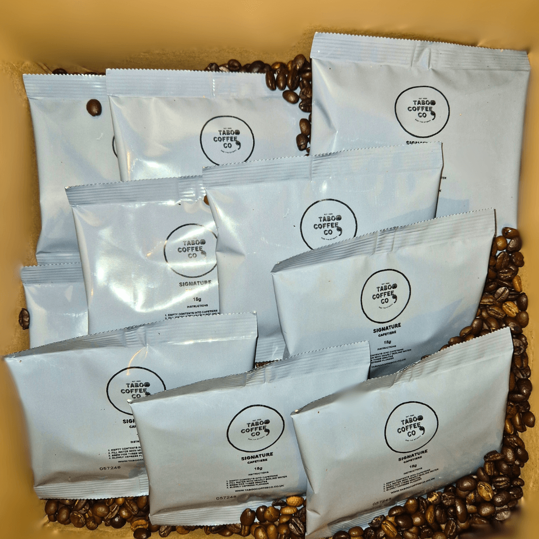 Signature blend Cafetiere Ground Coffee Sachets 15g x 10