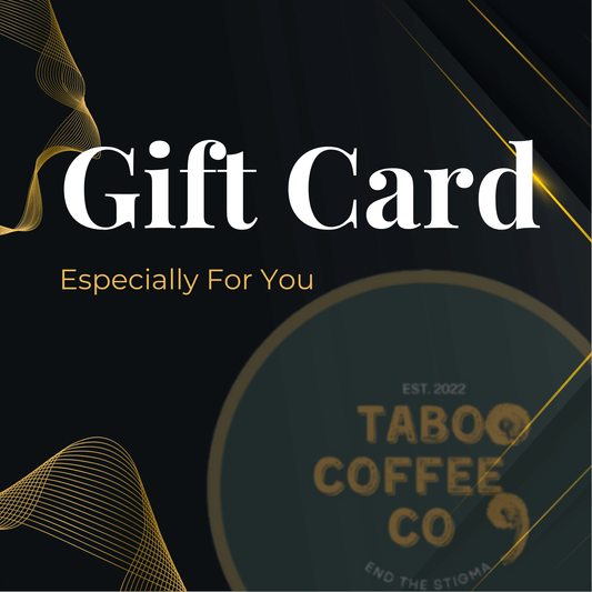 Taboo Coffee Co E-Gift Card: A digital gift card from Taboo Coffee Co, perfect for coffee enthusiasts. Use it to explore their delightful coffee blends and accessories. The e-gift card offers flexibility and convenience for recipients to choose their favourite items