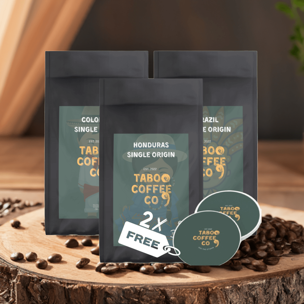 Columbian, Honduras & Brazilian Coffee Trio Bag 750g Single origin Taboo Coffee Co 