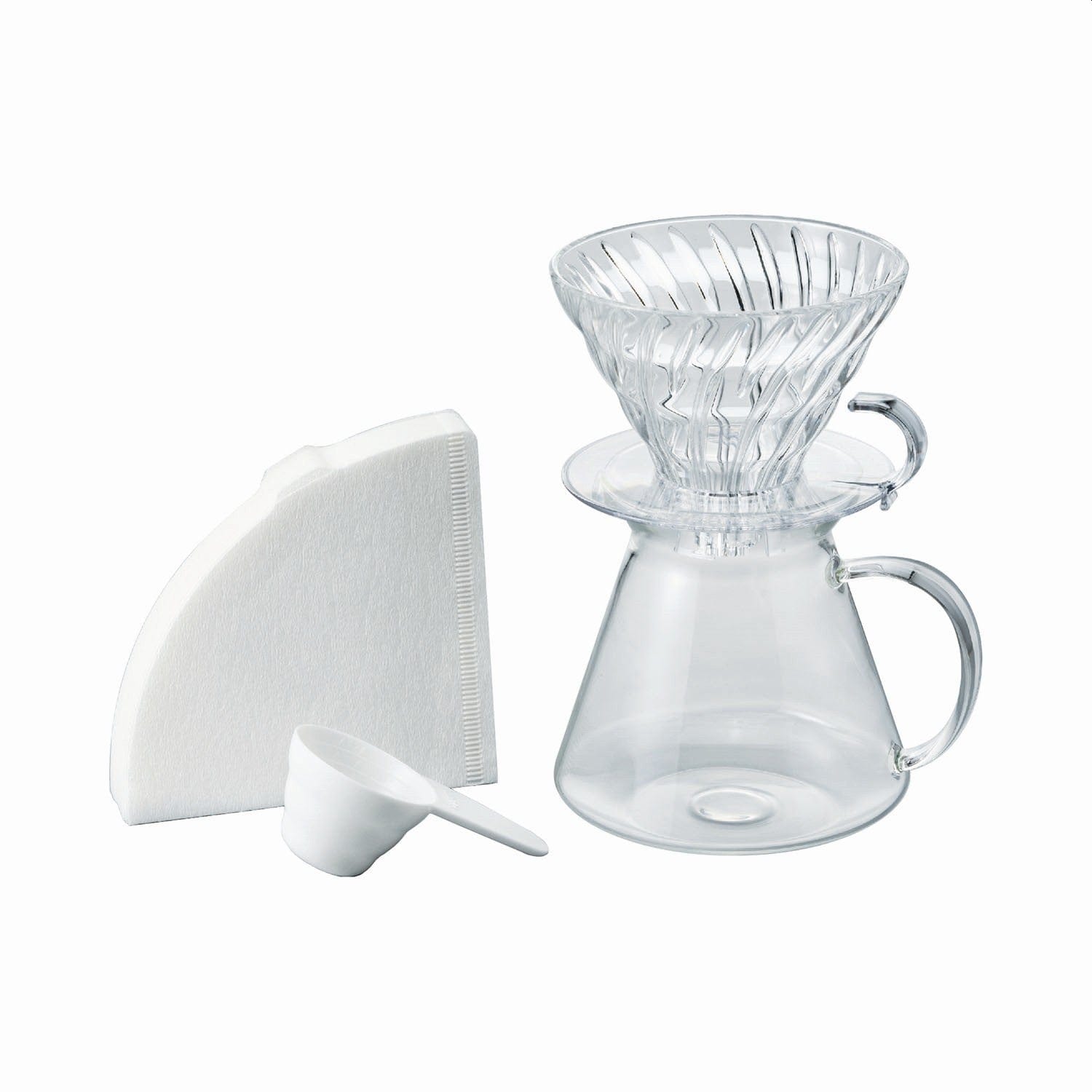 Hario Hario Skerton Plus and Simply Hario V60 Glass Brewing Kit