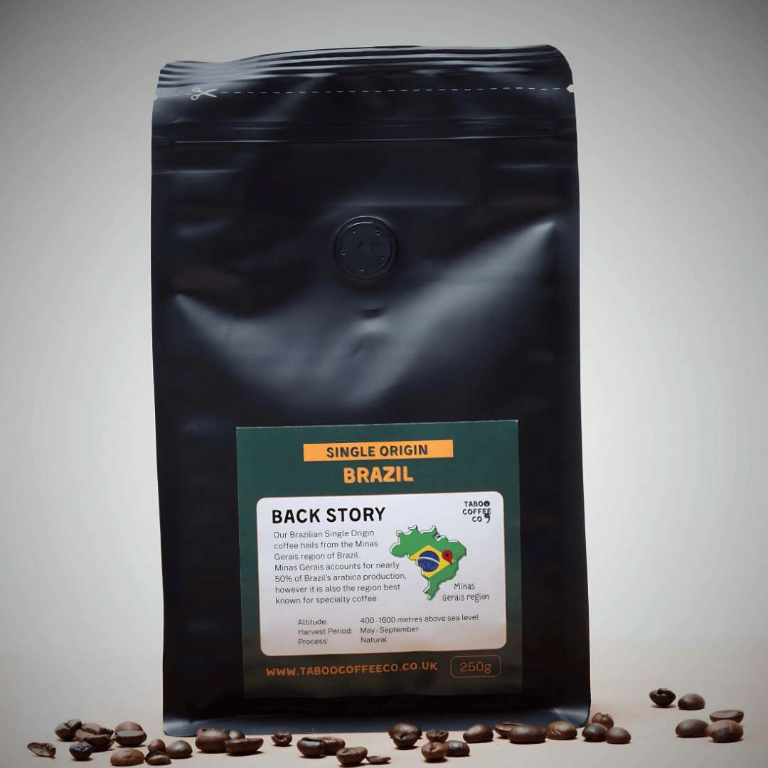 Taboo Coffee Co Single origin Brazilian Coffee Grounded & Beans 250g