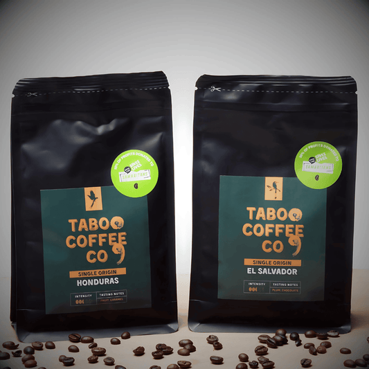 Taboo Coffee Co Single origin El Salvadour & Honduras Coffee Duo bundle (500g)